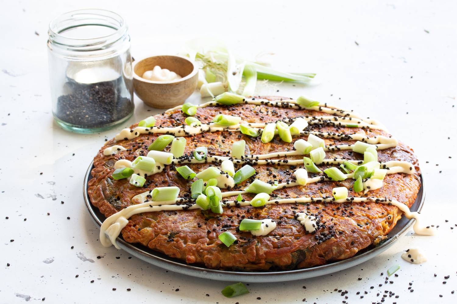 Japanese Vegetable Pancake &ndash; Food to Nourish