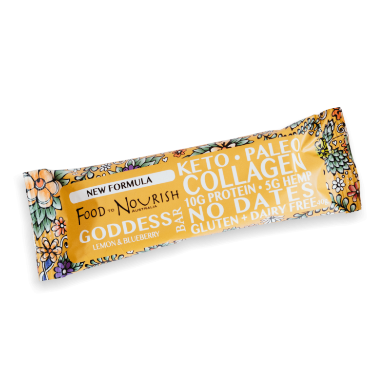 Goddess Collagen Bar Lemon & Blueberry